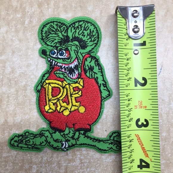 Rat Fink RF Logo iron on patch - Picture 3 of 4